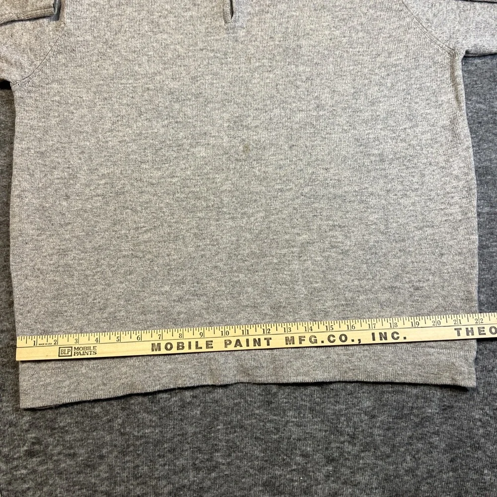 Mountain Khakis Lodge Sweater Mens XLarge Grey 1/4 Zip Merino Wool Ready To Wear